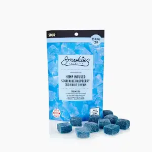 Sour Blue Raspberry Fruit Chews - 250 mg CBD - ME