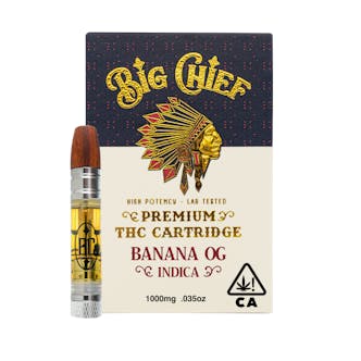 Big Chief THC Cartridge 1G - Banana OG