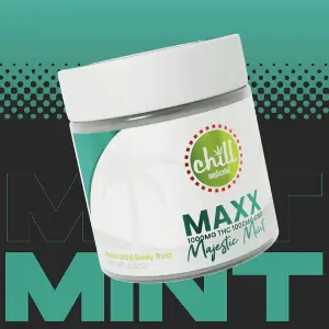 AU Chill: Majestic Mint Maxx THC: CBD 2.5OZ