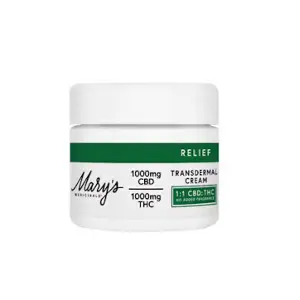 1:1 THC:CBD 1000mg Relief Cream (Dark Horse) - Mary's Medicinals Topical