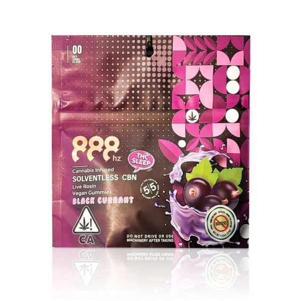 888HZ SOLVENTLESS LIVE ROSIN GUMMIES – BLACK CURRANT