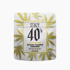 Stiiizy 40s Infused Flower - Strawnana Mylar 7G