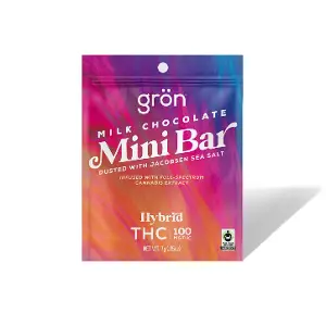 GRON: Mini Milk Chocolate Bar - 10 Pieces/100mg (Hybrid)