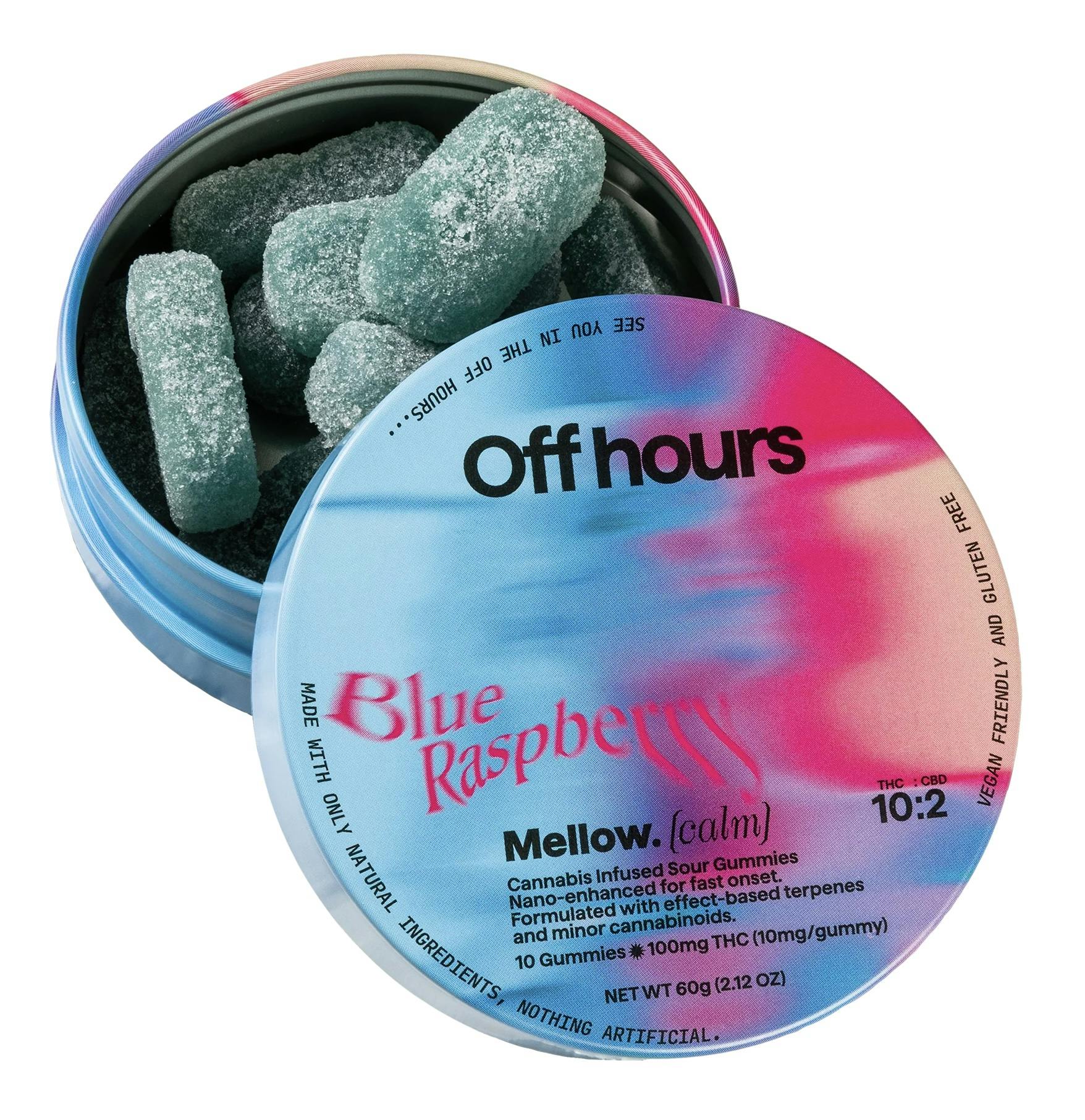 Off Hours Mellow Gummies 10PK 100MG INDICA 10mg EA