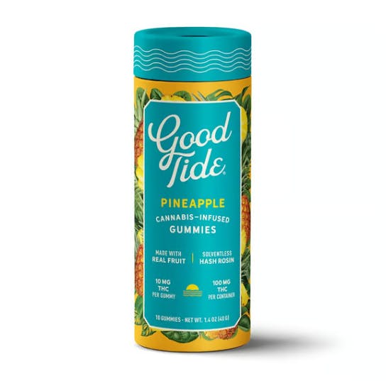 GOOD TIDE - PINEAPPLE - UPLIFTING - GUMMY - 10CT - 100MG