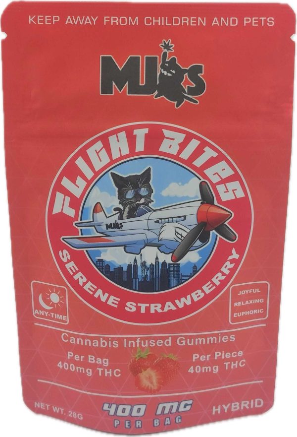 MJ’S FLIGHT BITES (800MG) SERENE STRAWBERRY