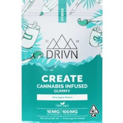 100MG Pineapple Melon Gummies by DRIVN (SATIVA)