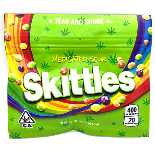 SKITTLES MEDICATED SOURS 400 MG THC