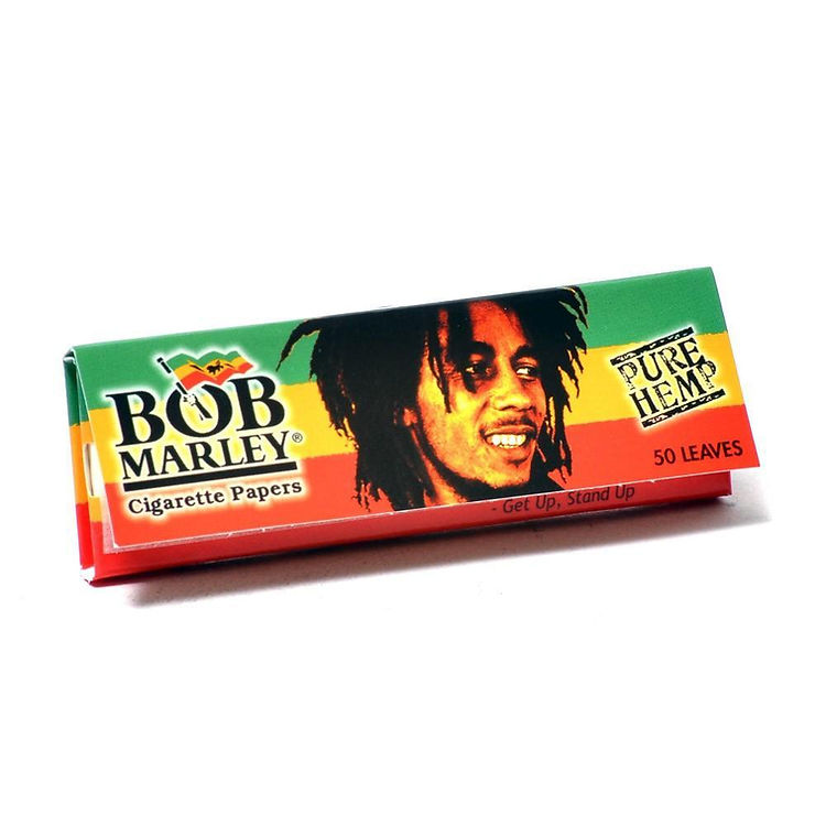 Bob Marley 1/1-4 size Pure Hemp Rolling Papers