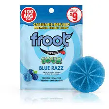 Sour Blue Razz [1pk] (100mg) | Gummies