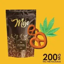 Mojo Chocolates - Chocolate Covered Pretzels (Sativa) - 200mg