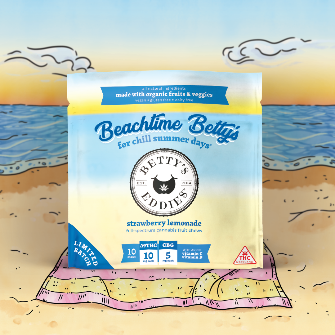 Beachtime Betty's - Strawberry Lemonade [10pk] (100mg THC/50mg CBG)